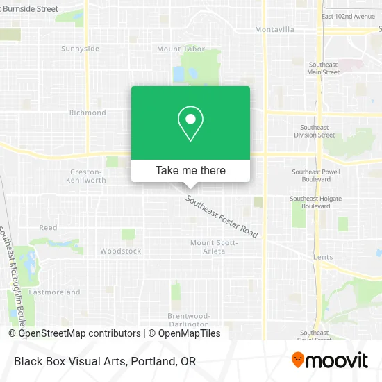 Black Box Visual Arts map