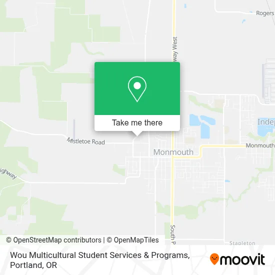 Wou Multicultural Student Services & Programs map