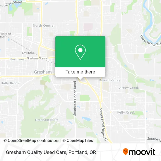 Gresham Quality Used Cars map