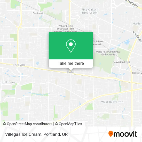 Villegas Ice Cream map