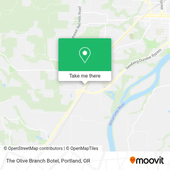 The Olive Branch Botel map