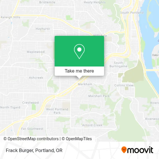 Frack Burger map