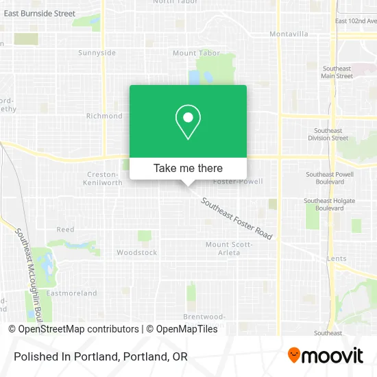 Polished In Portland map