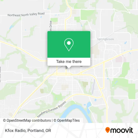 Kfox Radio map