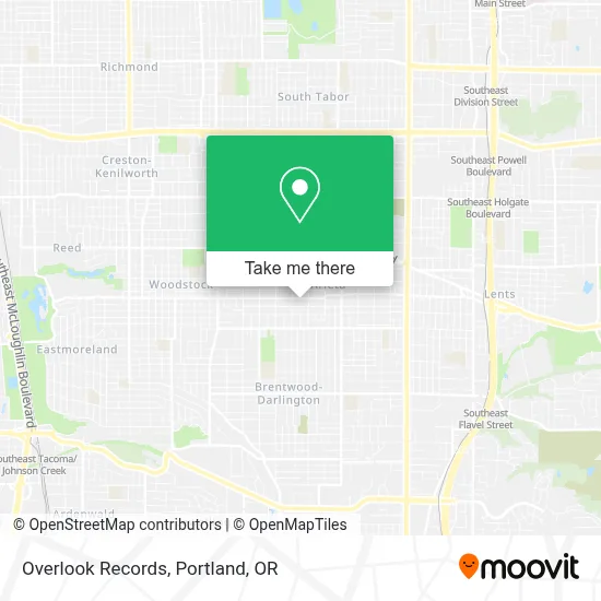Overlook Records map