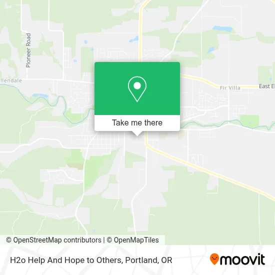 H2o Help And Hope to Others map