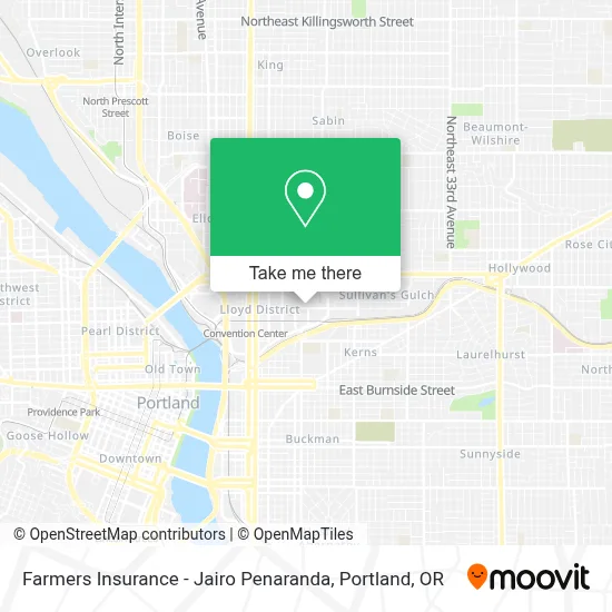 Farmers Insurance - Jairo Penaranda map