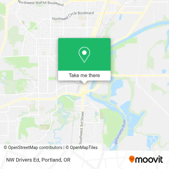 NW Drivers Ed map