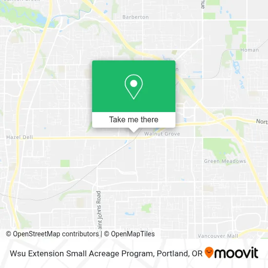 Wsu Extension Small Acreage Program map
