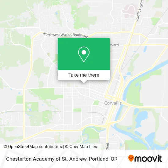 Chesterton Academy of St. Andrew map