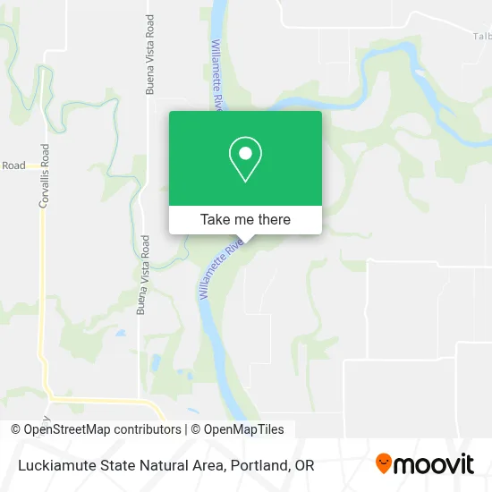 Luckiamute State Natural Area map