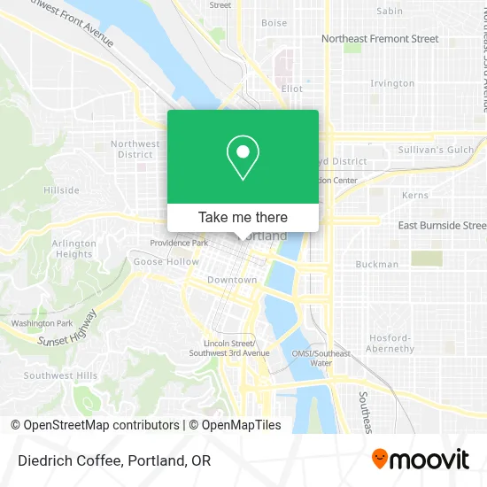 Diedrich Coffee map