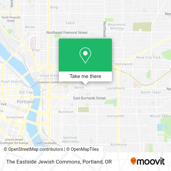 The Eastside Jewish Commons map