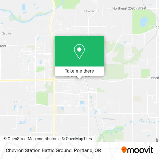 Chevron Station Battle Ground map