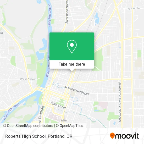 Roberts High School map