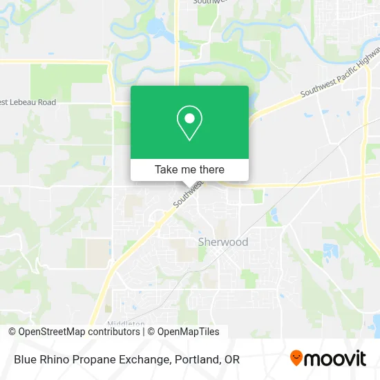 Blue Rhino Propane Exchange map