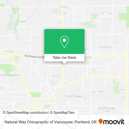 Natural Way Chiropractic of Vancouver map