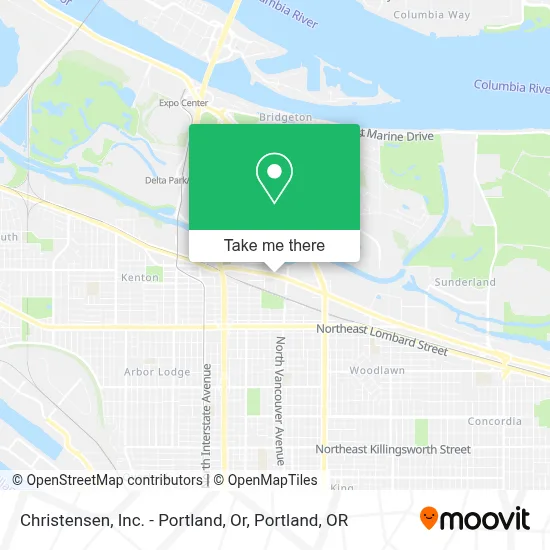 Christensen, Inc. - Portland, Or map