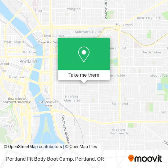 Portland Fit Body Boot Camp map