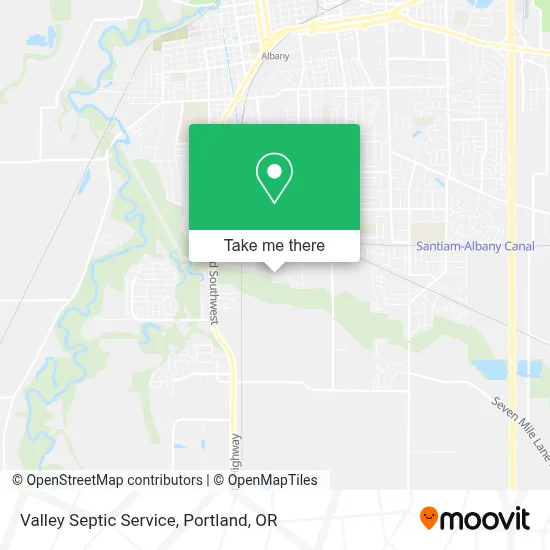 Valley Septic Service map