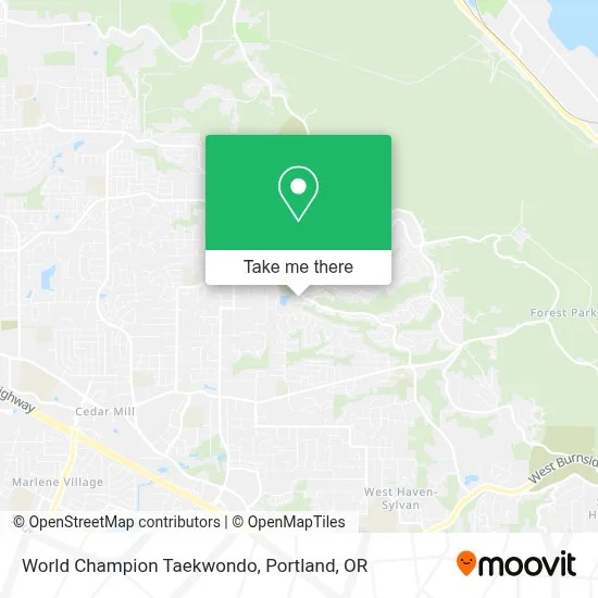 World Champion Taekwondo map