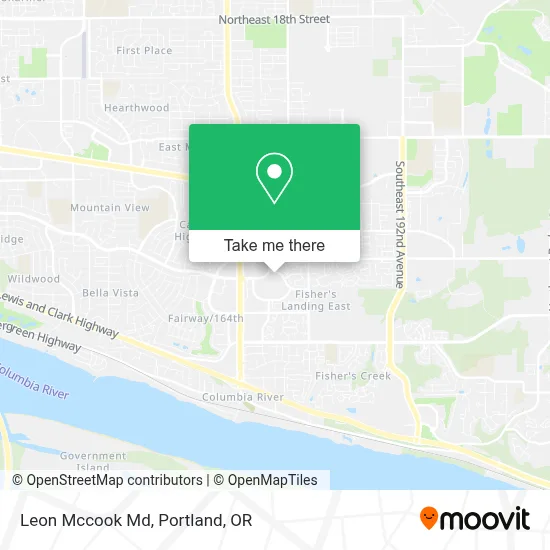 Leon Mccook Md map