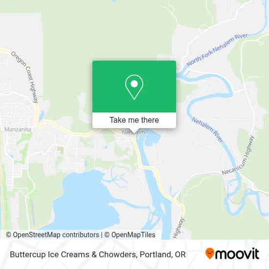 Buttercup Ice Creams & Chowders map