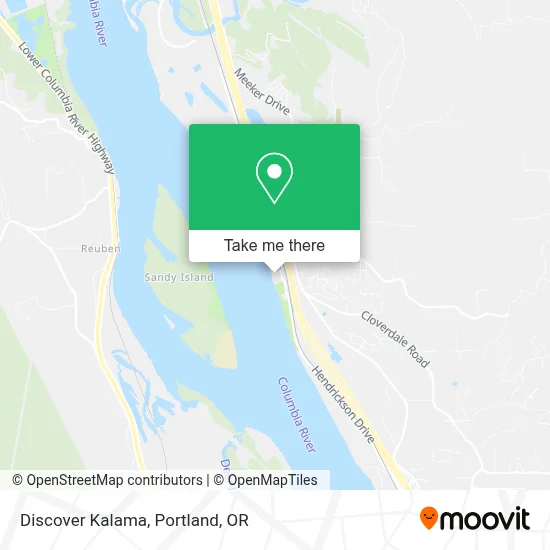 Discover Kalama map
