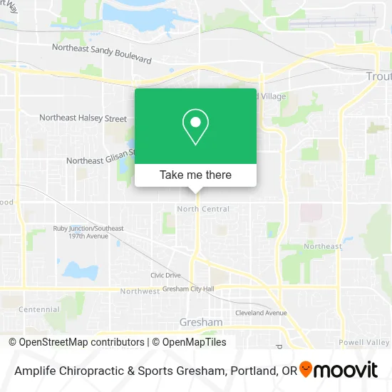 Amplife Chiropractic & Sports  Gresham map