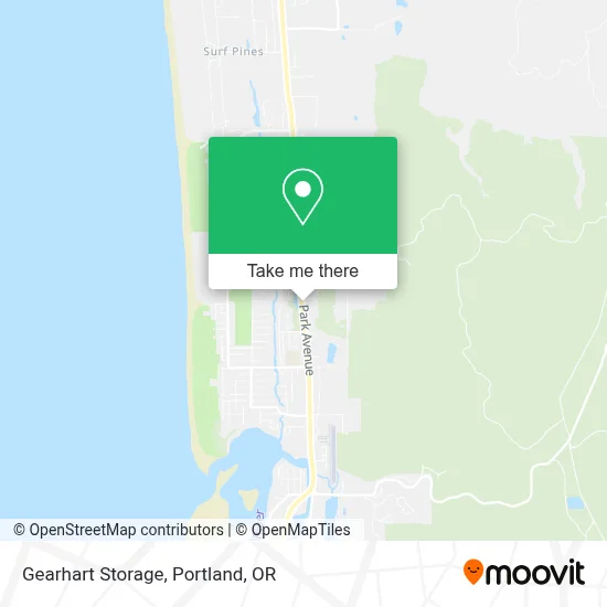Gearhart Storage map