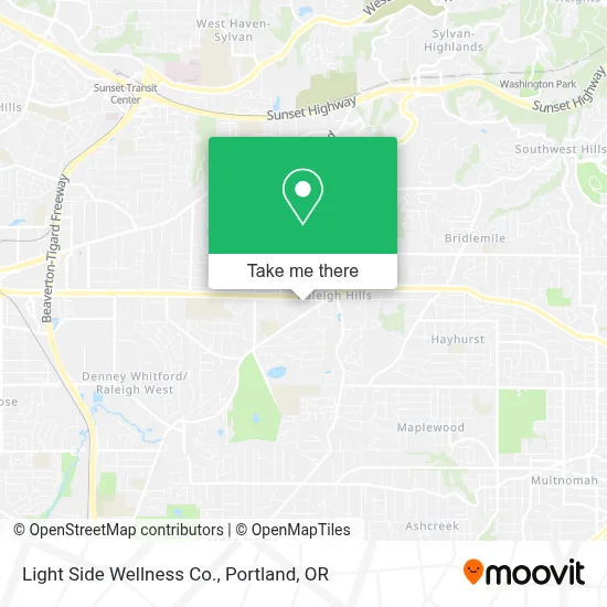Light Side Wellness Co. map