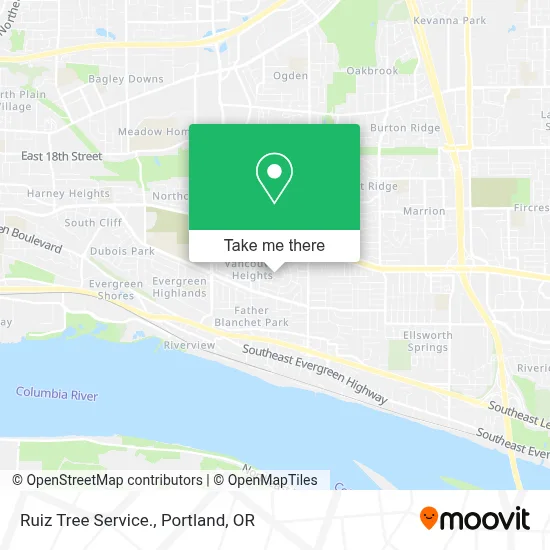 Ruiz Tree Service. map