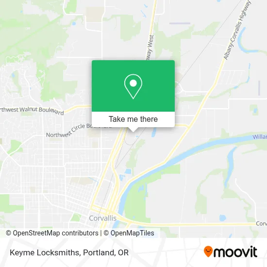 Keyme Locksmiths map