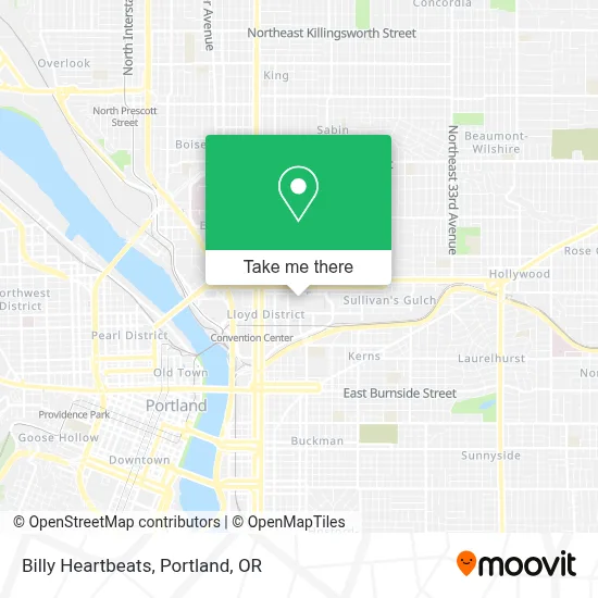 Billy Heartbeats map