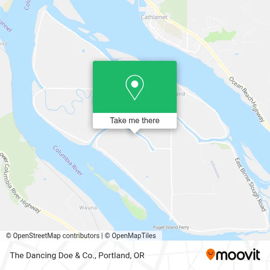 The Dancing Doe & Co. map