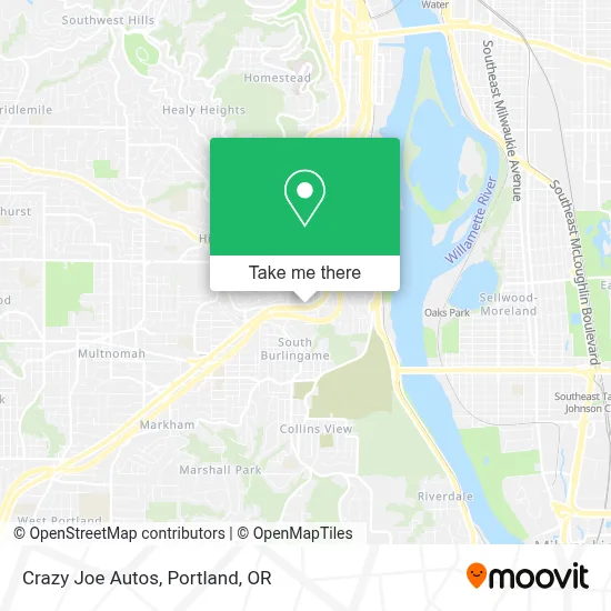Crazy Joe Autos map