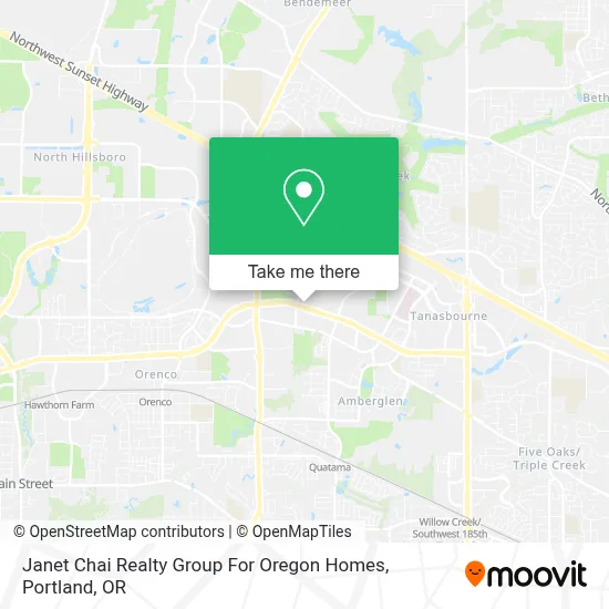 Janet Chai Realty Group For Oregon Homes map