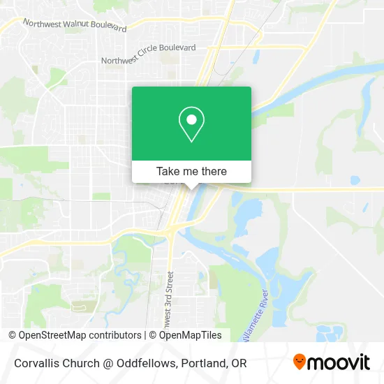 Corvallis Church @ Oddfellows map