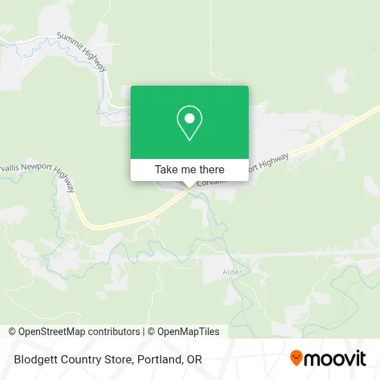 Blodgett Country Store map