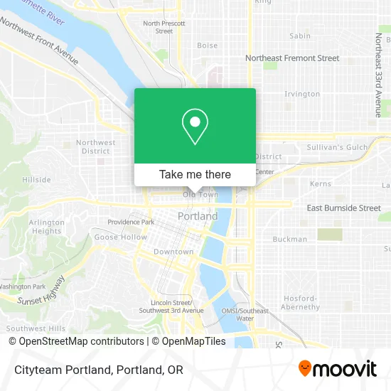 Cityteam Portland map
