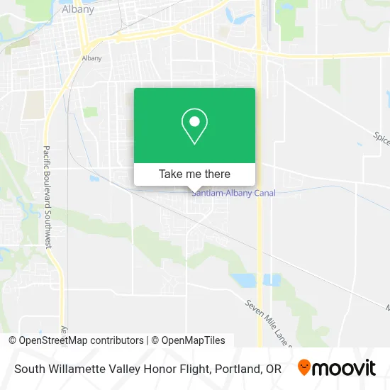 South Willamette Valley Honor Flight map
