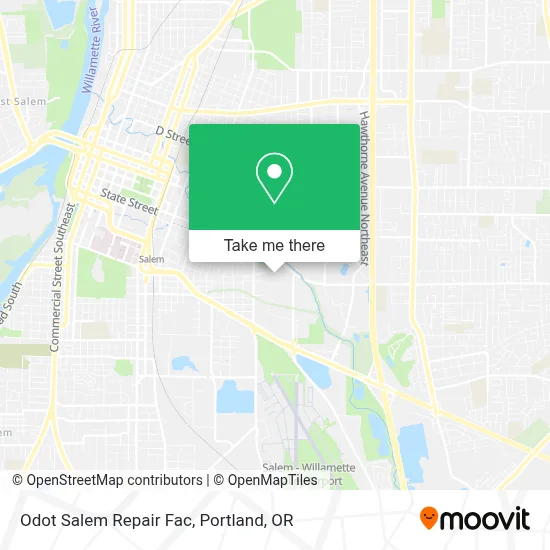Odot Salem Repair Fac map