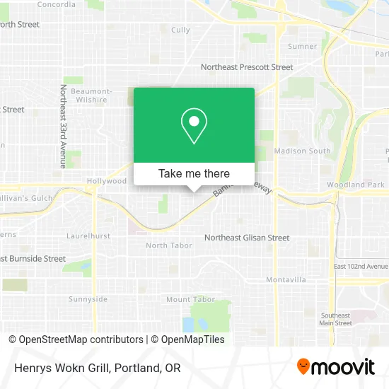 Henrys Wokn Grill map