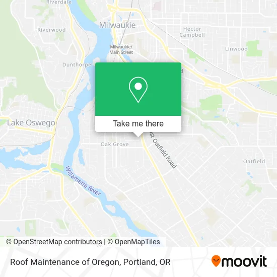 Roof Maintenance of Oregon map