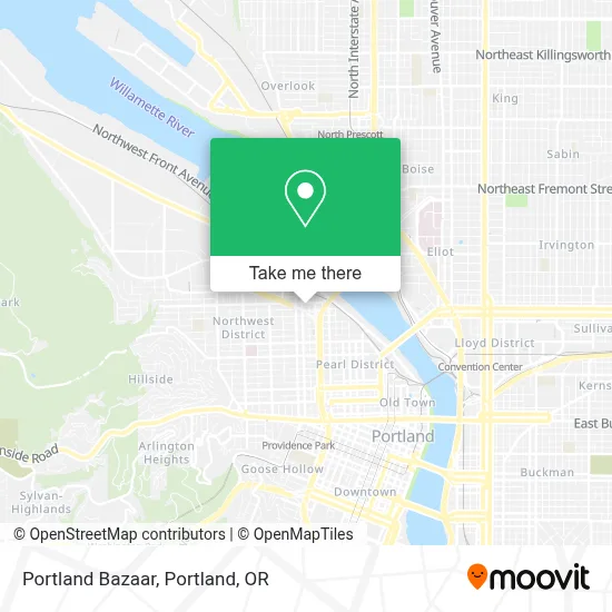 Portland Bazaar map