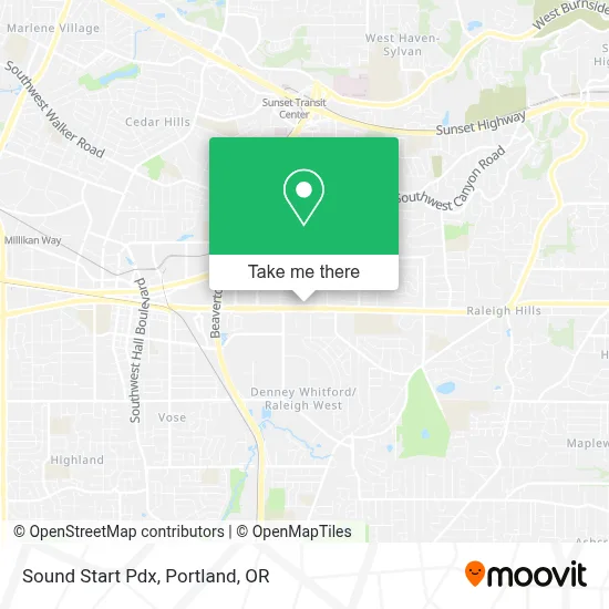 Sound Start Pdx map