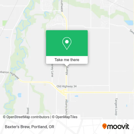 Baxter's Brew map