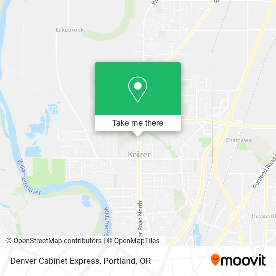Denver Cabinet Express map