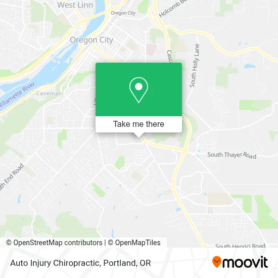 Auto Injury Chiropractic map