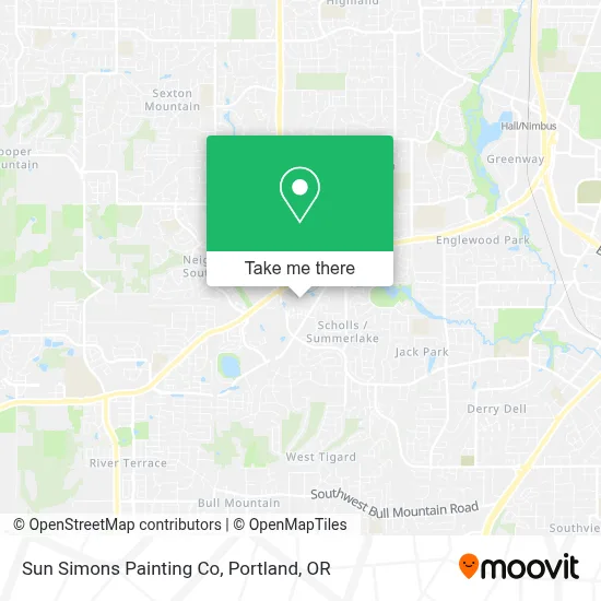 Sun Simons Painting Co map